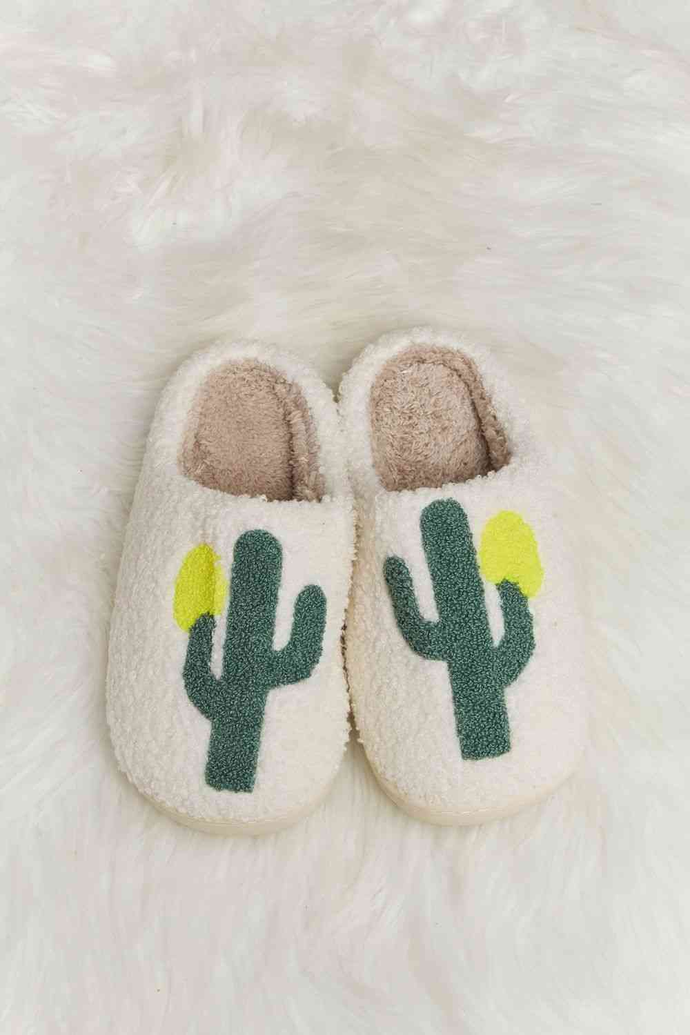 Prickly Pear Plush Slippers