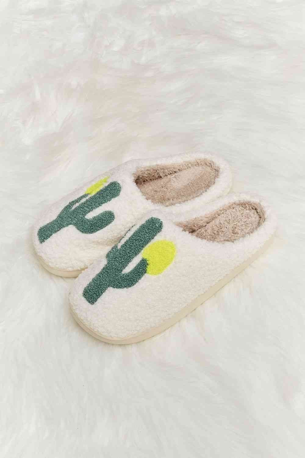 Prickly Pear Plush Slippers