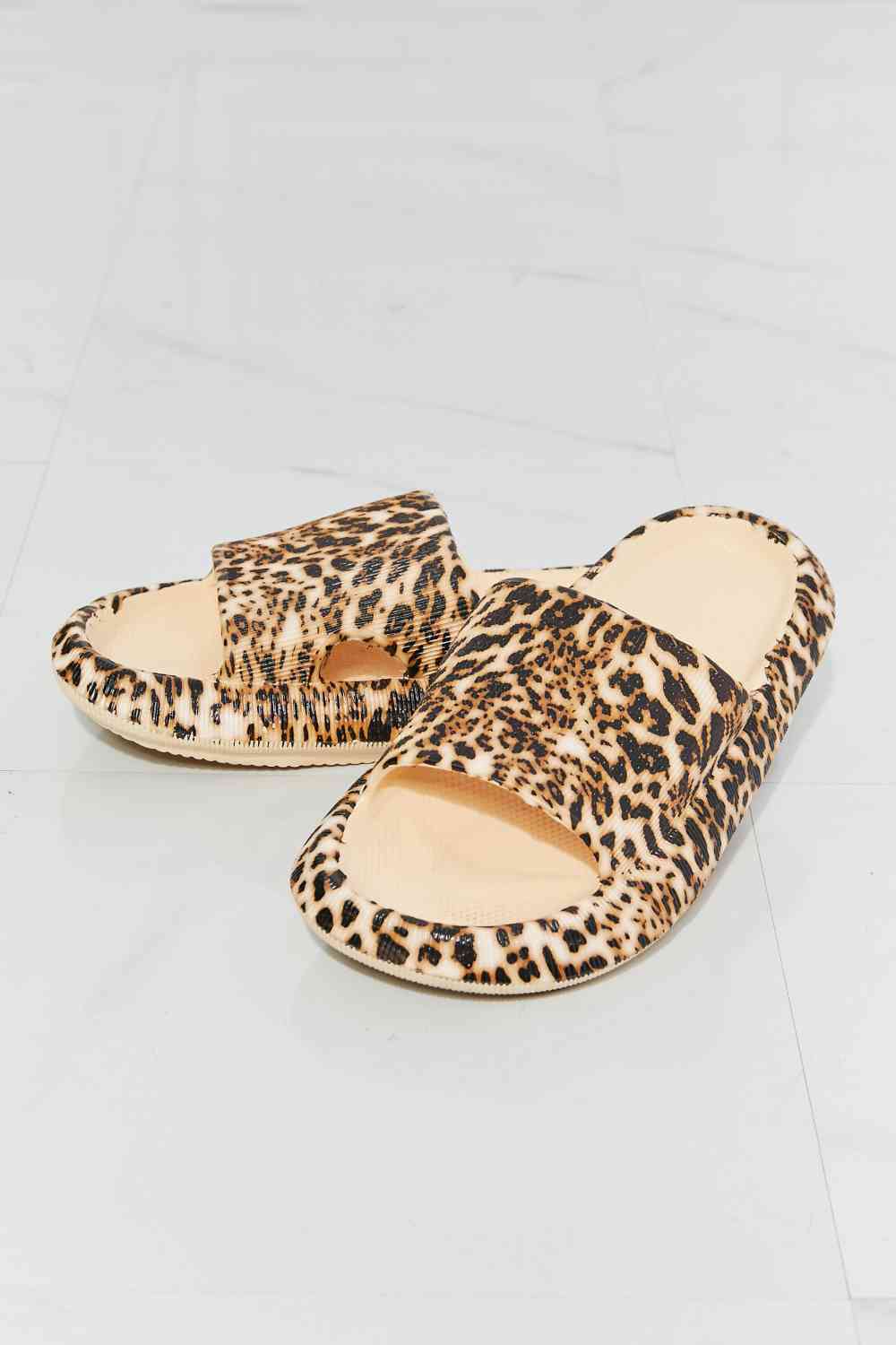 Leopard Luxe Western Slides