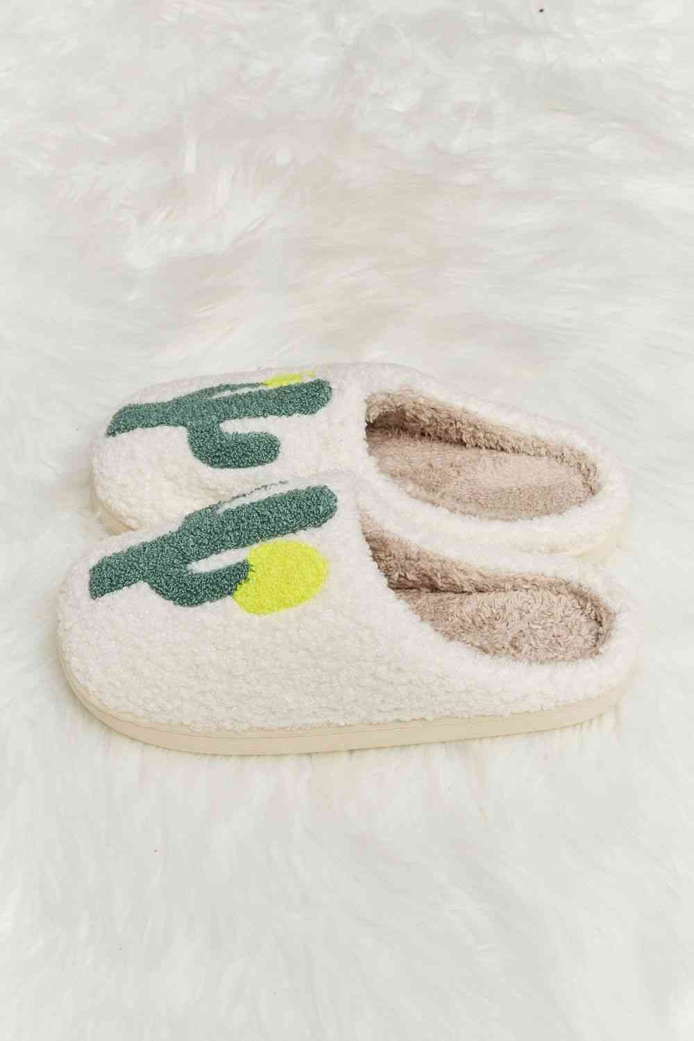 Prickly Pear Plush Slippers